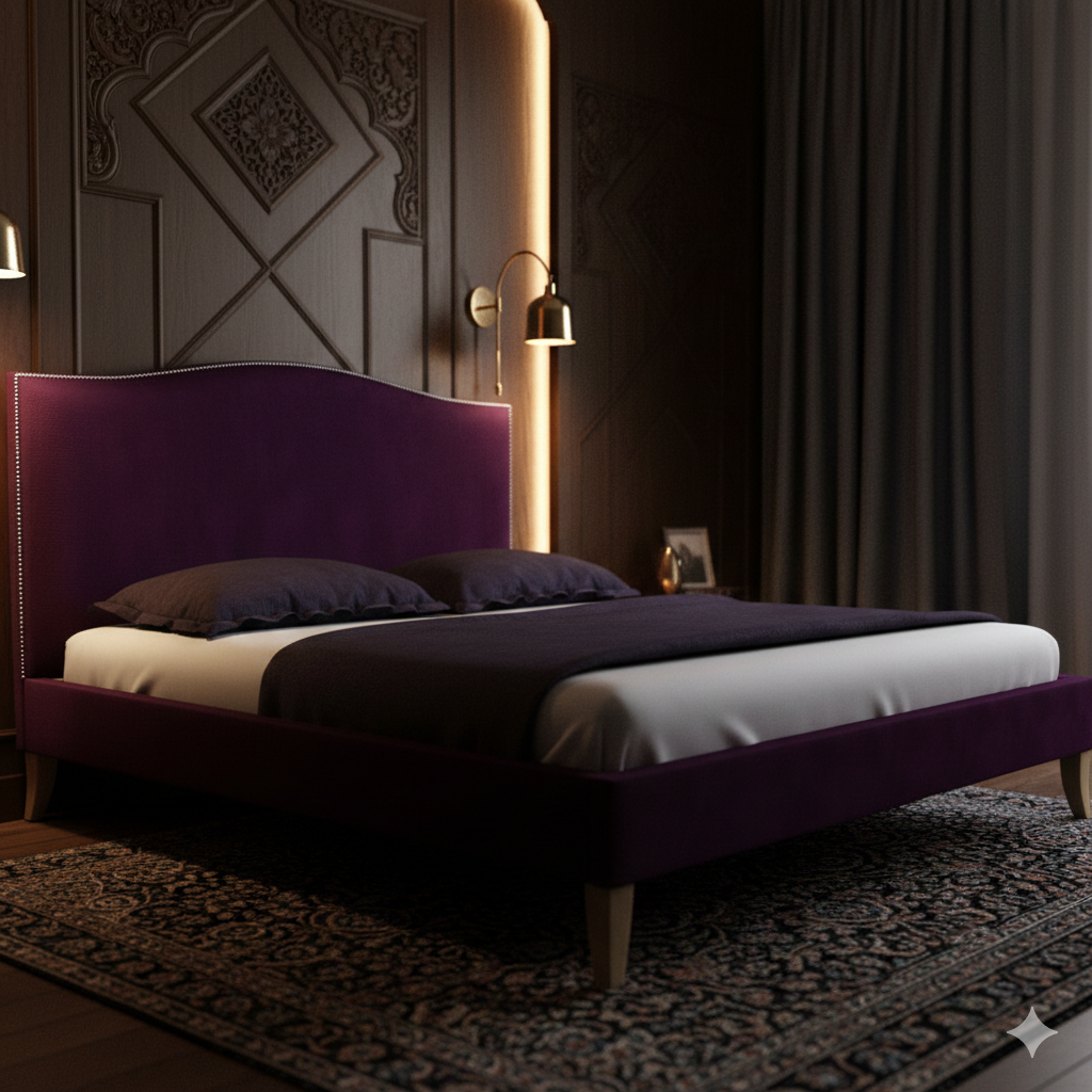 Pinup King size Bed-Violet